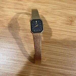 Seiko Gold and Black Women's Watch